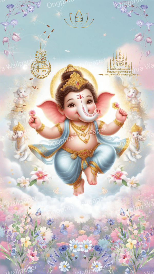 သန့်ရှင်းသော ပန်းခင်းအလယ်တွင် ကောင်းချီးမင်္ဂလာများ ပေးသနားတော်မူသော ဤကောင်းချီးမင်္ဂလာရှိသော ဂါနီရှာ၏ ပုံရိပ်ဖြင့် သင့်ဘဝကို အပြုသဘောဆောင်သော စွမ်းအင်များဖြင့် ဖြည့်ဆည်းလိုက်ပါ။